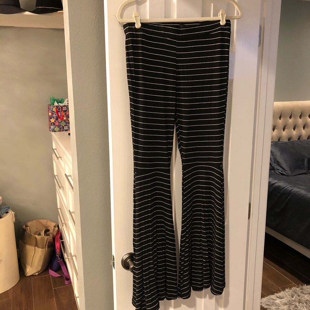 Stretch high waisted bell bottom